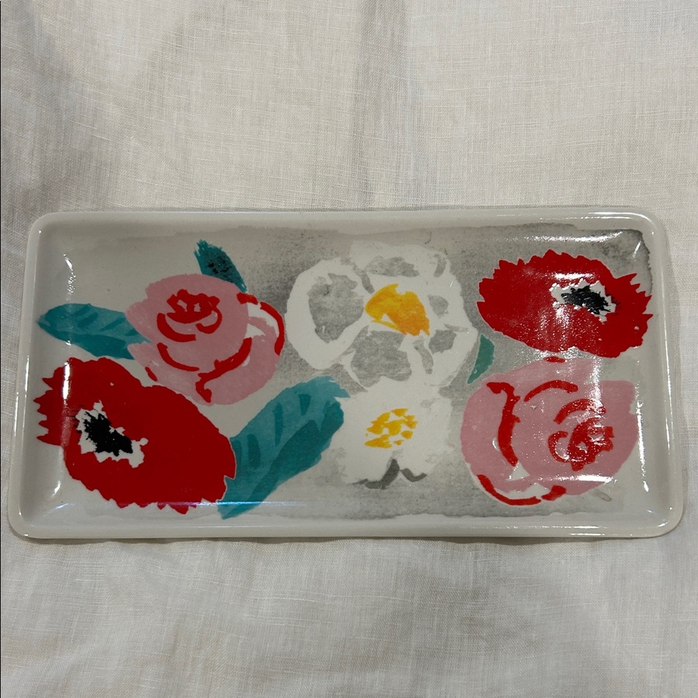 kate spade cream ceramic rectangular tray